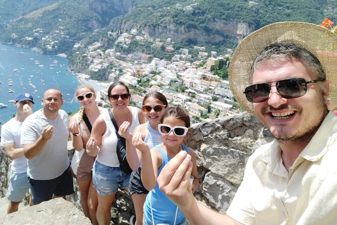 Amalfi Tour Up to 8 pp No Big Busses - Positano’s Beaches, Santa Maria Assunta, and Via Cristoforo Colombo