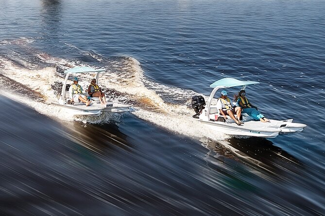 Drive your Own 2 Seat Fun Go Cat Boat on Marco Island - Marco Island in your hands: the Go Cat concept