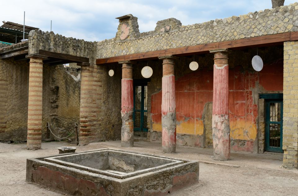From Naples: Herculaneum Skip-the-Line Guided Tour - The guided walk: Deer, Neptune, baths, gymnasium, and forum