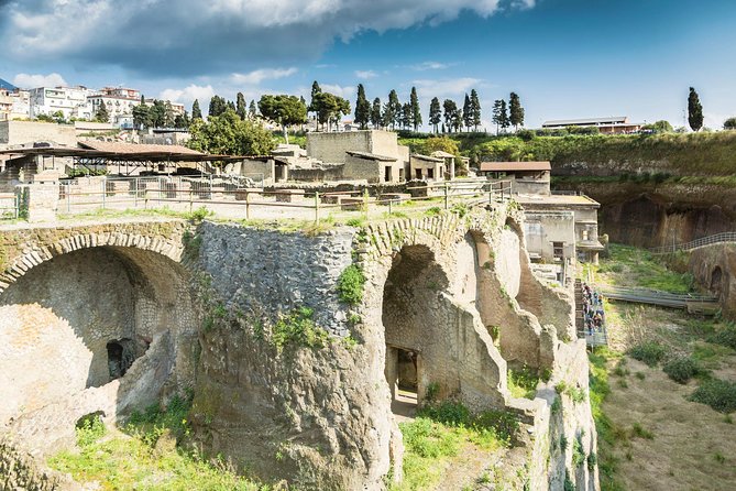 Herculaneum Guided Group Tour from Naples - Casa dei Cervi, Casa del Bicentenario, and the wooden sliding panels: the fast house tour