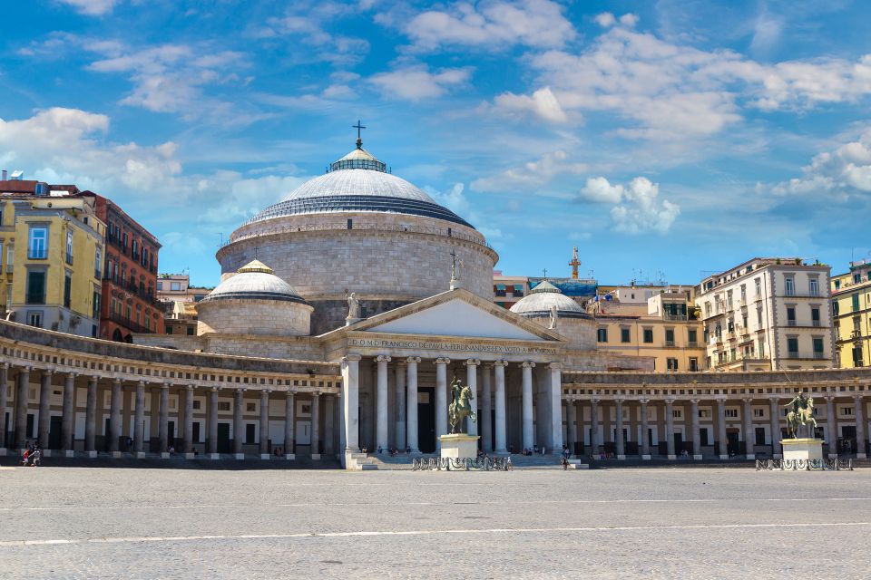Naples: City Highlights Guided Bike Tour - Piazza del Plebiscito and the Royal Palace big moment