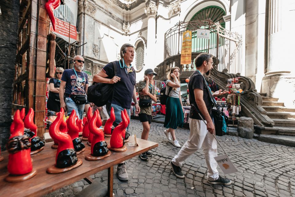 Naples: Downtown Tour with Veiled Christ & St Clare Tickets - Via San Gregorio Armeno and Via dei Tribunali: Naples’ working streets
