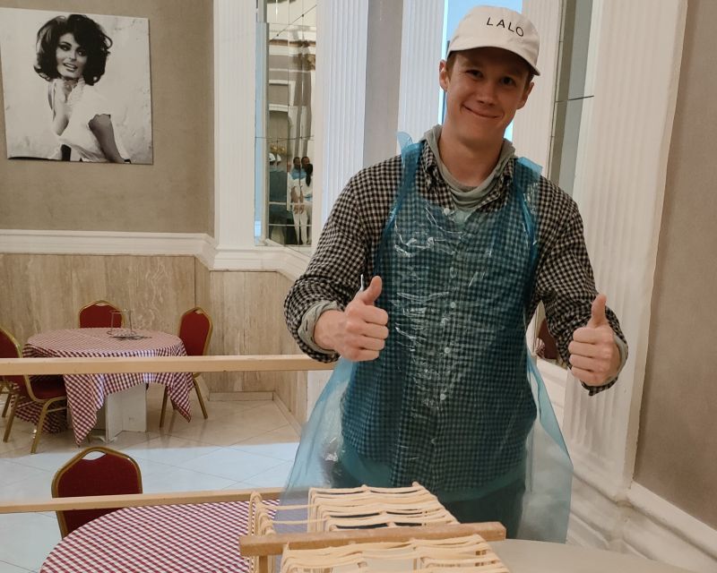 Naples: Pasta Making Class with Starter and Drink - Chef Diploma + QR Recipes: A Fun Way to Repeat It at Home