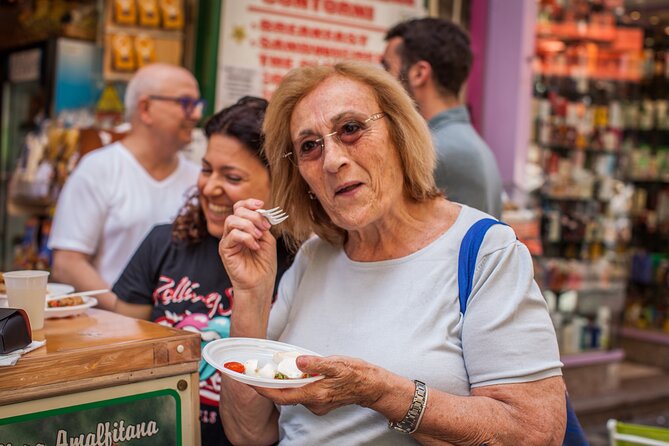 Not Just Another Naples Street Food Tour with Eating Europe - San Carlo 17 Trattoria e Pizzeria: Caprese, Margherita, wine, and homemade limoncello